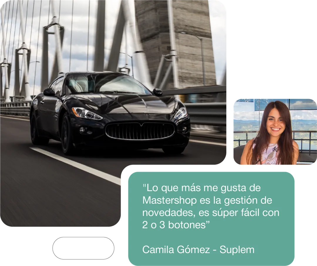 Testimonio de Camila Gómez de Suplem sobre la facilidad de uso de Mastershop