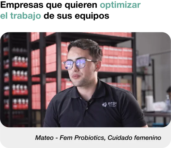 Testimonio de Mateo de Fem Probiotics sobre la optimización de sus equipos